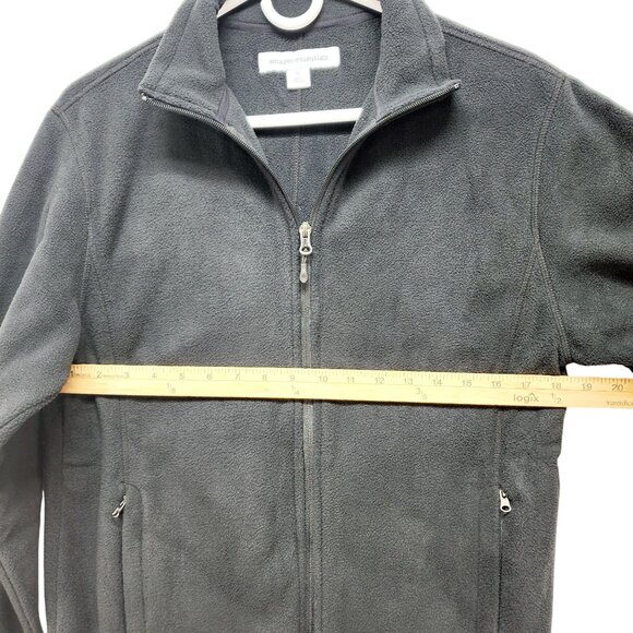 Essentials Size XS Black Full-Zip Fleece Jacket With Pockets Women - Picture 7 of 9